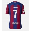 Barcelona Ferran Torres #7 Hjemmedrakt 2023-24 Kortermet